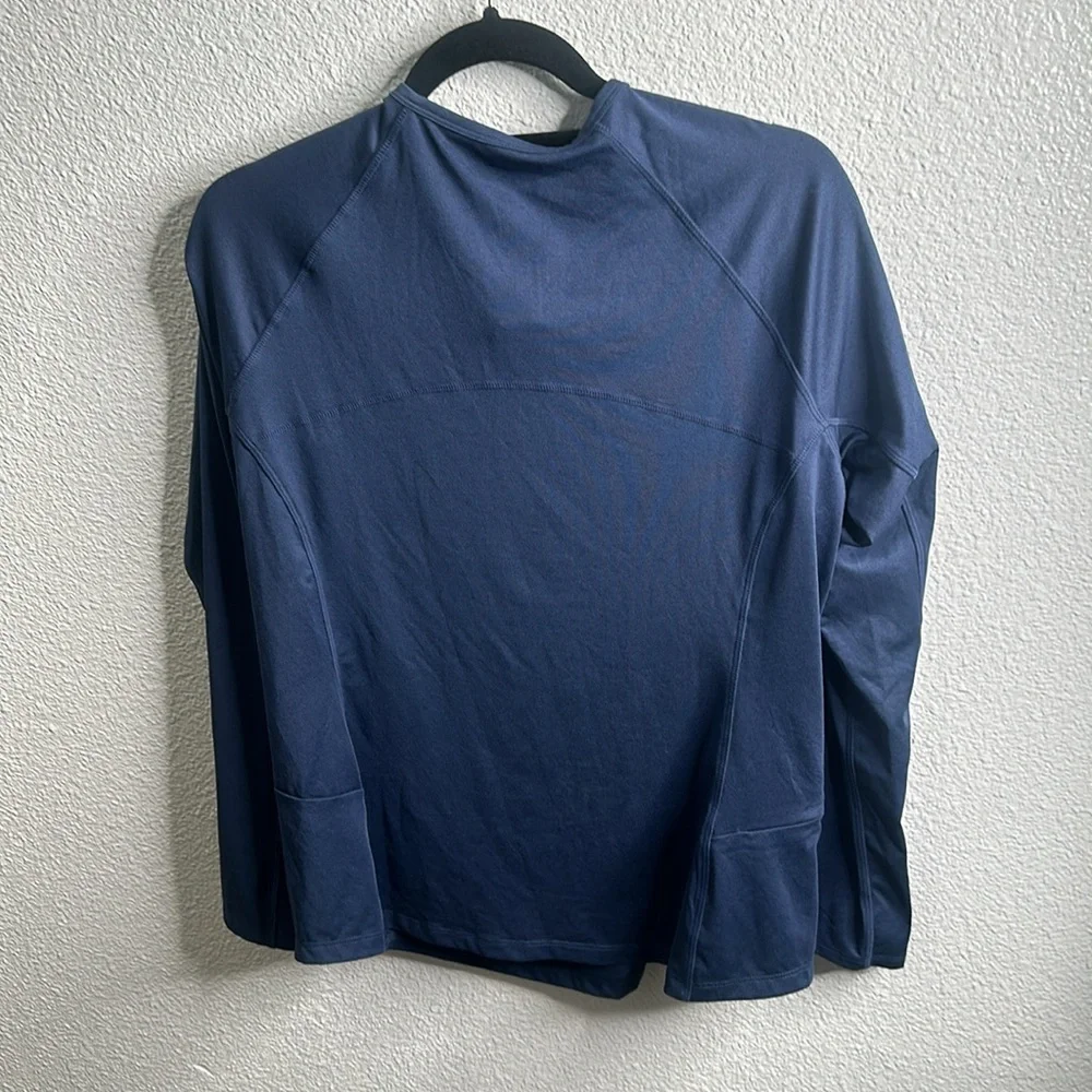 Title nine half zip top navy blue size L active wear gym - Picture 4 of 7